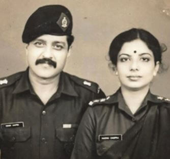 Madhu Chopra With Her Husband Ashok Chopra.